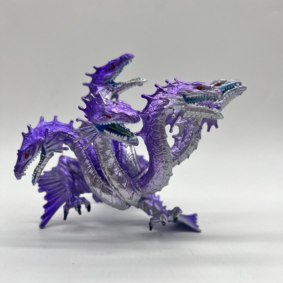 Safari Ltd. Hydra Mythical realms‎ toy PVC figure purple 5 headed dragon 2012 - Picture 1 of 5